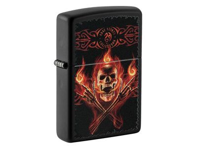Zippo - Anne Stokes - Skull Flaming