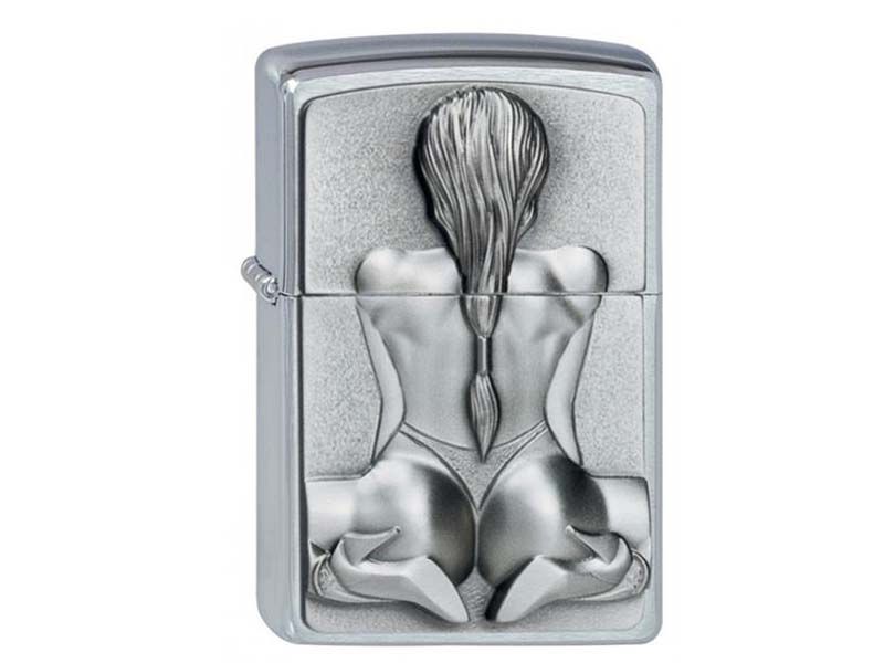 Zippo aansteker - Kneeling Girl