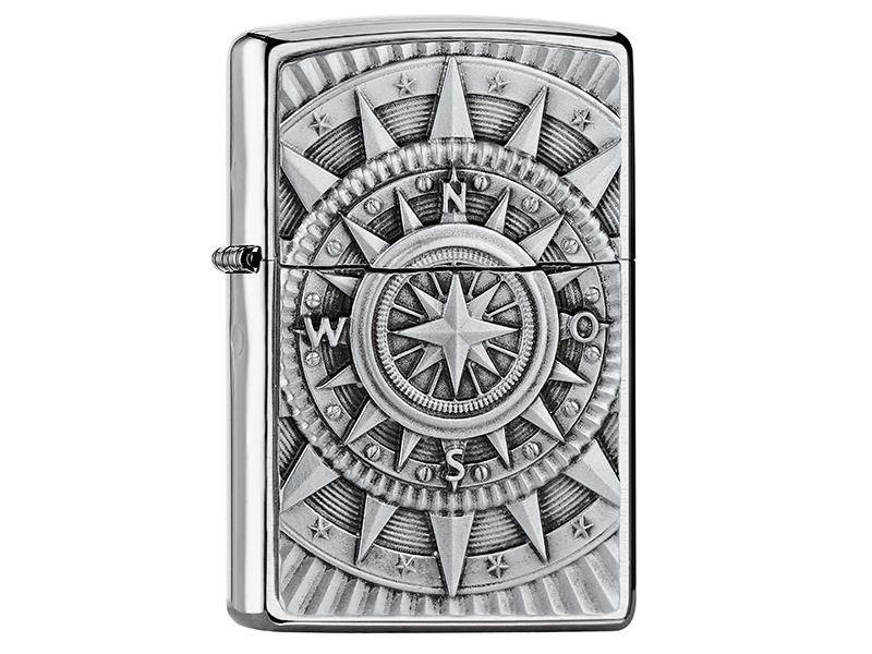 Zippo aansteker - Kompas-embleem