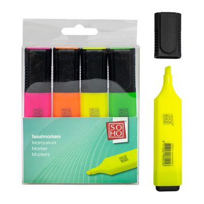 Tekstmarkers set SOHO Neon