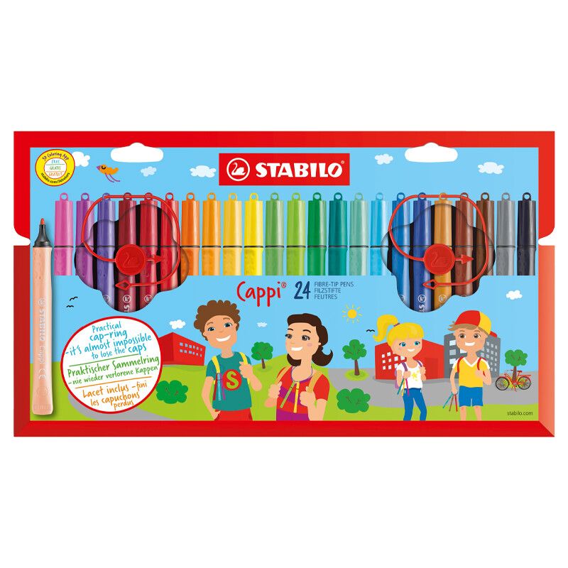 Stabilo Cappi viltstiften 24 stuks etui