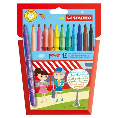 Stabilo Power viltstiften 12 stuks