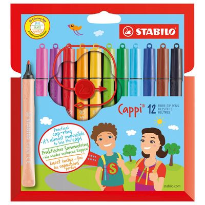 Stabilo Cappi viltstiften 12 stuks etui
