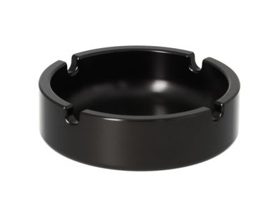 Asbak "Zuiver Zwart" Ø 10 cm, hoogte 3 cm