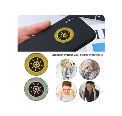 6 x Anti-Radiation Sticker-Chip Multi-Pack (Gold, Silver or 3 of Each Colour)