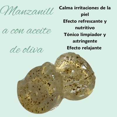Jabón de Manzanilla con Aceite de Oliva (para niños o pieles delicadas)