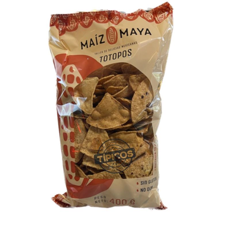 TOTOPOS TORTILLAS CHIPS MAIZ MAYA 400gr