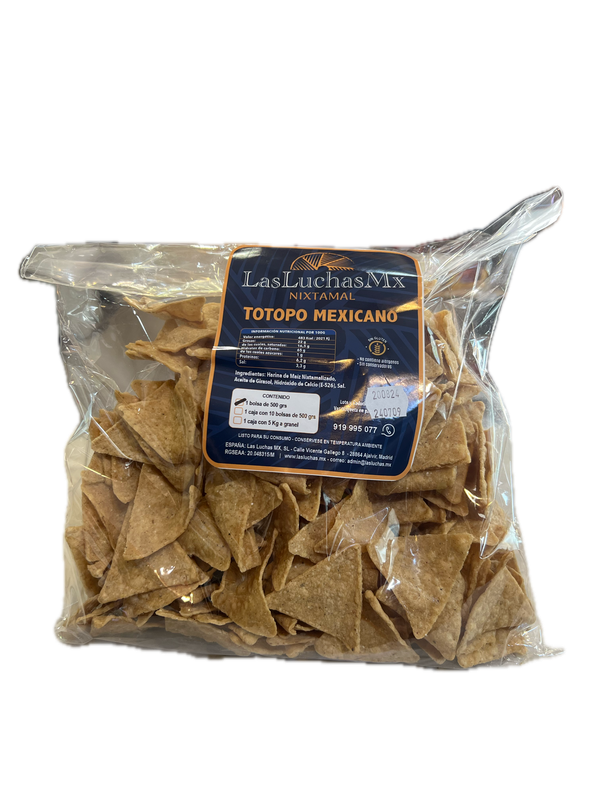 TOTOPOS DE MAIZ 500GR LAS LUCHAS