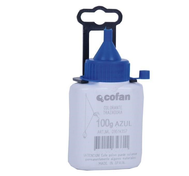 Pó azul para marcação