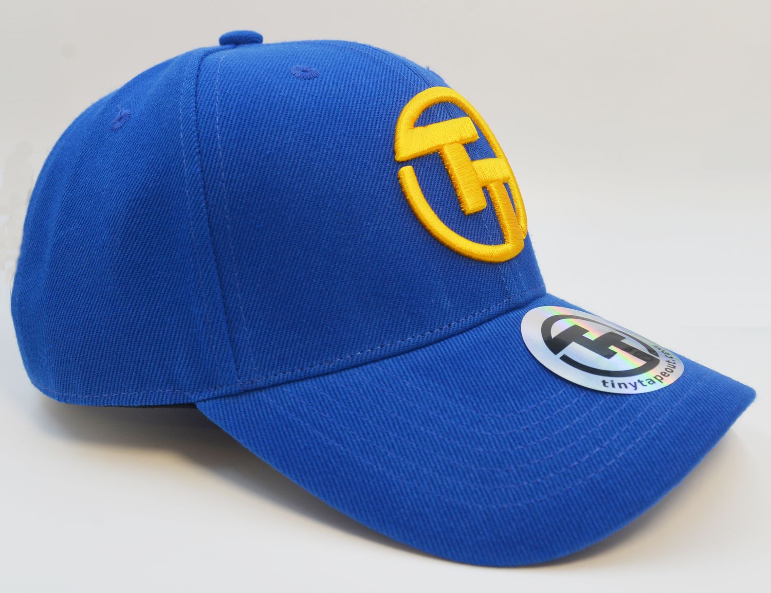Blue TT logo baseball cap - round peak