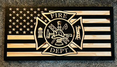 CNC Carved Flags