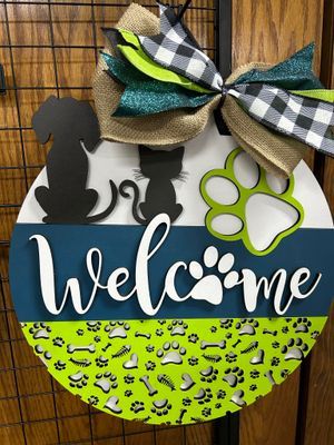 Welcome-Dog/Cat Door Hanger