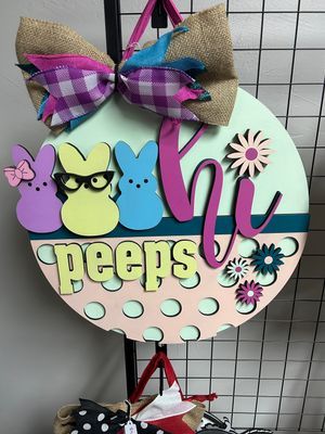 Hi Peeps Door Hanger