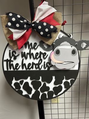 Home is Where the Herd is Door Hanger
