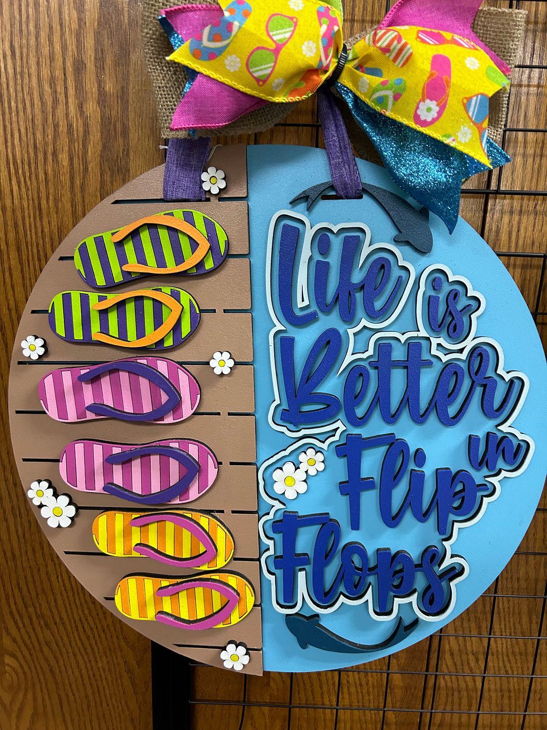 Life is Better in Flip Flops Door Hanger