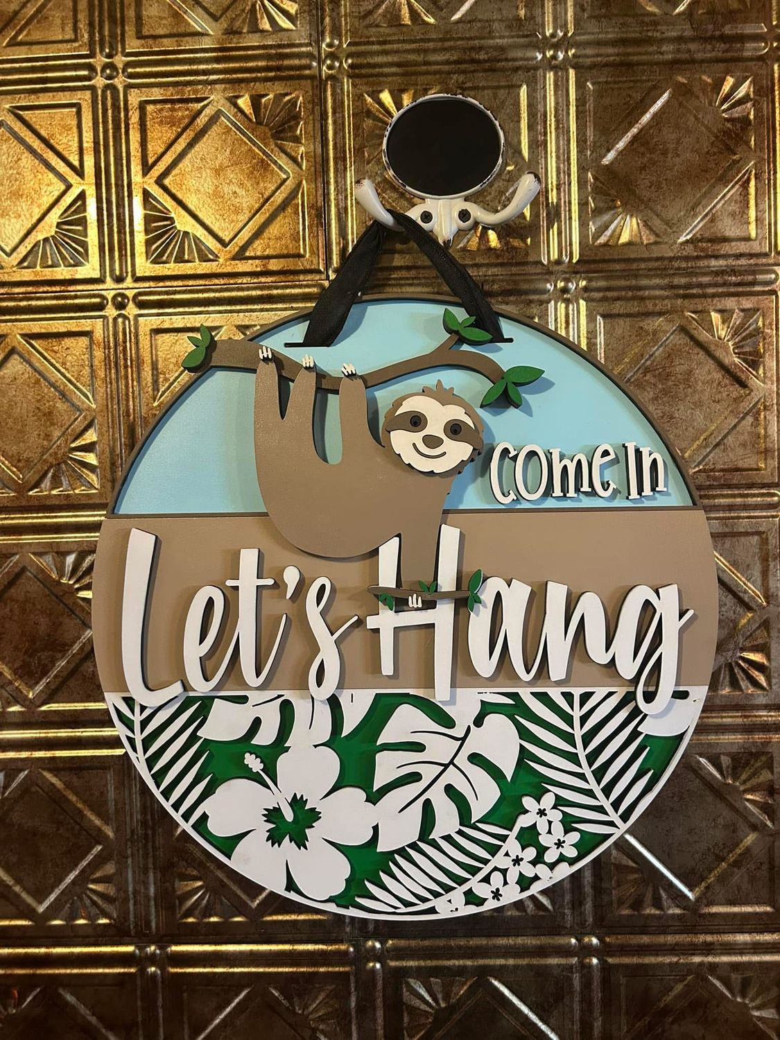 Sloth Door Hanger
