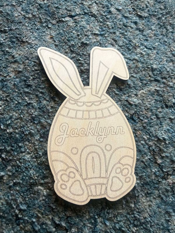 Laser Engraved Easter Egg