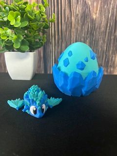 3D Ruby Dragon w/ Egg