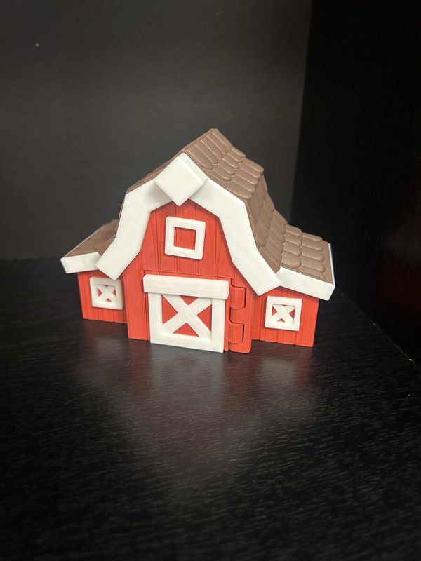 3D Barn w/Chicken