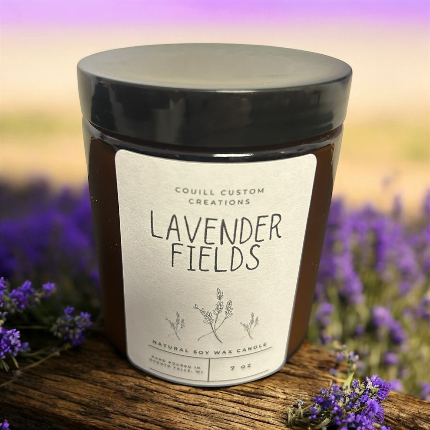 Lavender Fields Soy Candle-7oz