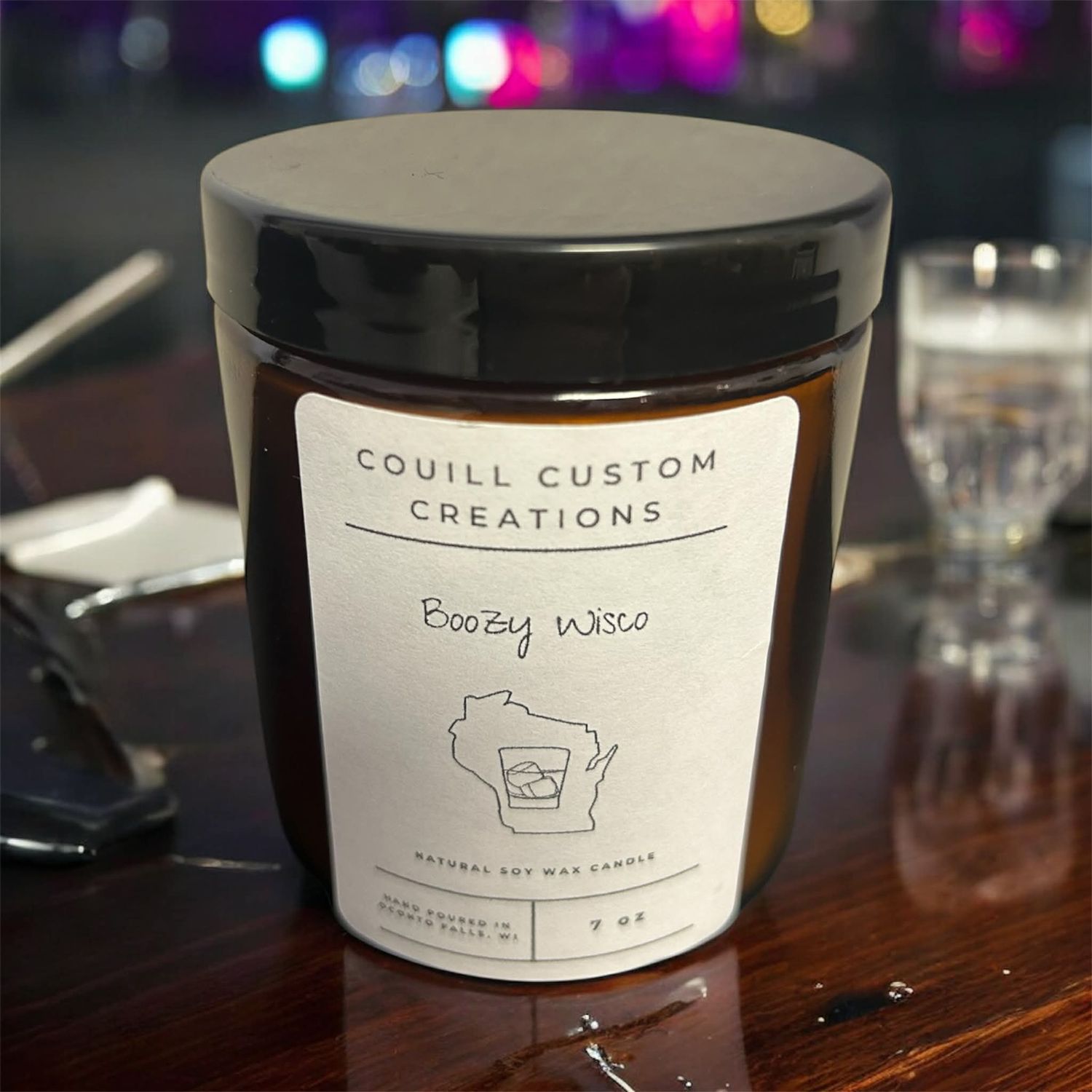 Boozy Wisco Soy Candle-7oz