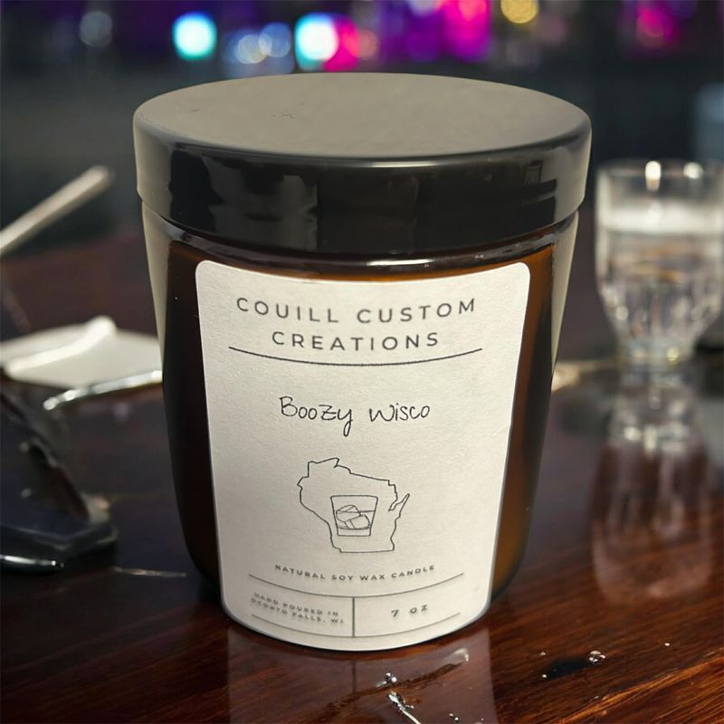 Boozy Wisco Soy Candle-7oz