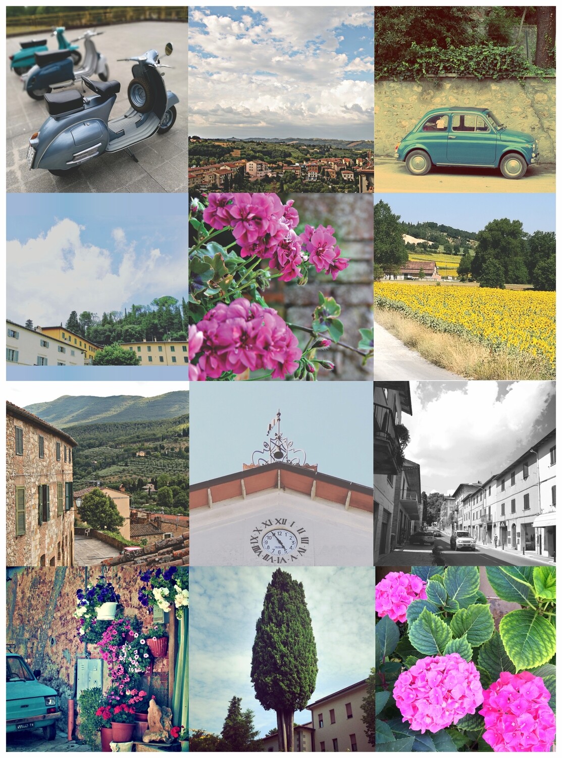 Tuscany Greeting Cards - large format.
