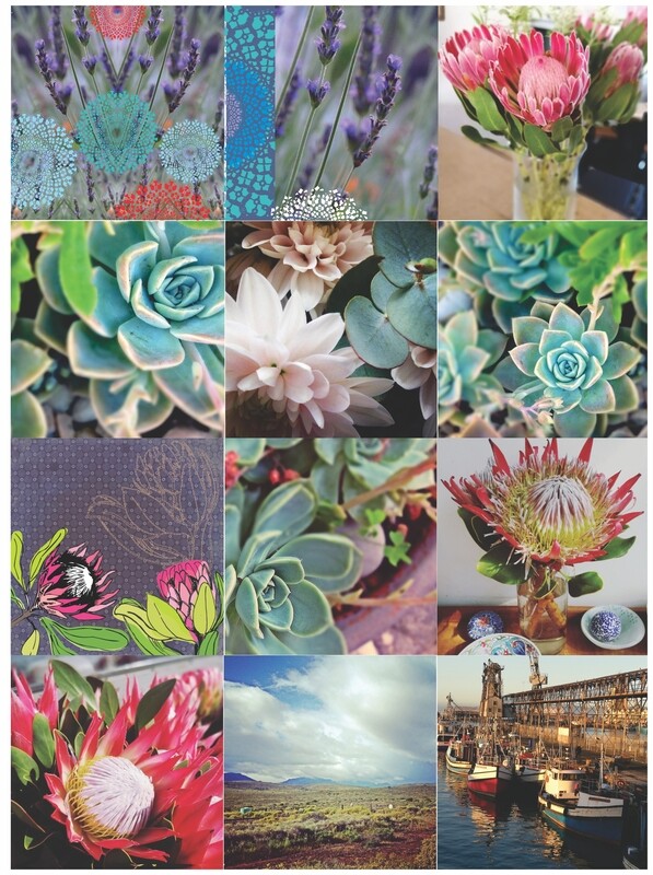 South Africa Greeting Cards - large format.