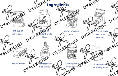 ANZAC BISCUITS Recipe Card
