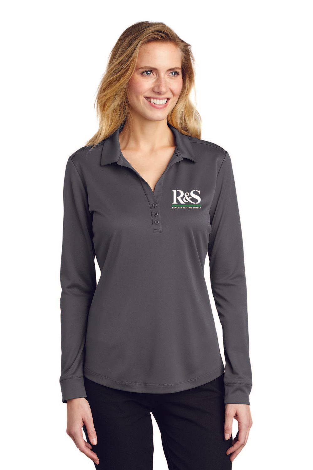 Port Authority  Women's Silk Touch ™ Performance Long Sleeve Polo