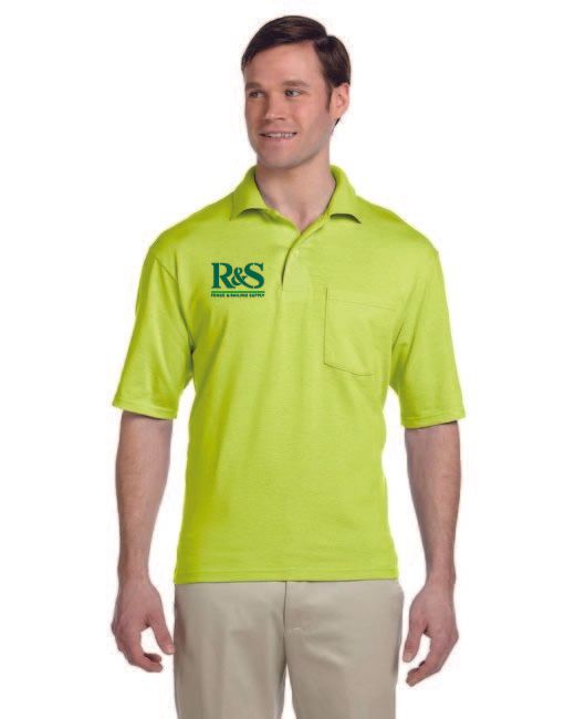 Jerzees Adult SpotShield Pocket Jersey Polo