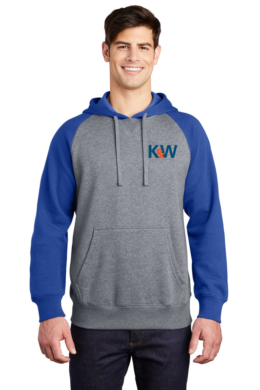 Sport-Tek® Raglan Colorblock Pullover Hooded Sweatshirt