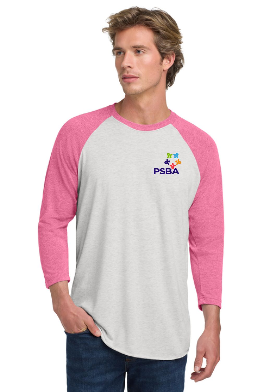 Next Level Apparel® Adult Tri-Blend 3/4-Sleeve Raglan Tee