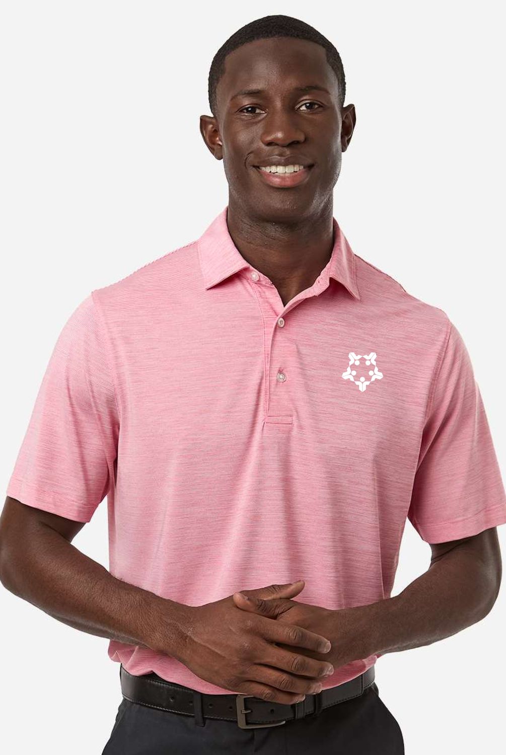 Men's Bohemian Striped Heather Performance Polo