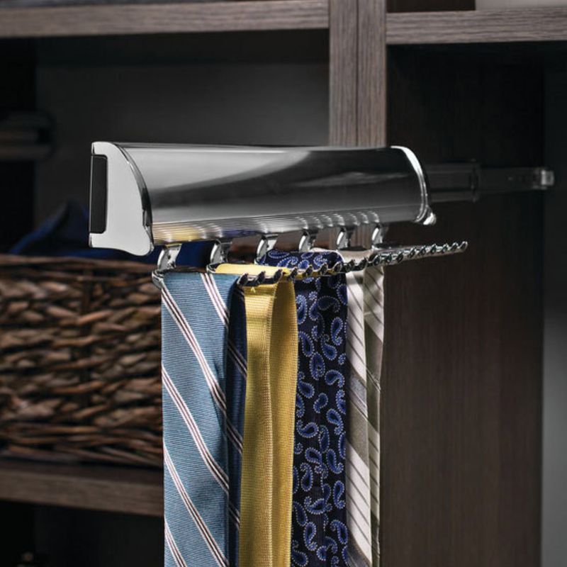 Slide- out Tie Rack