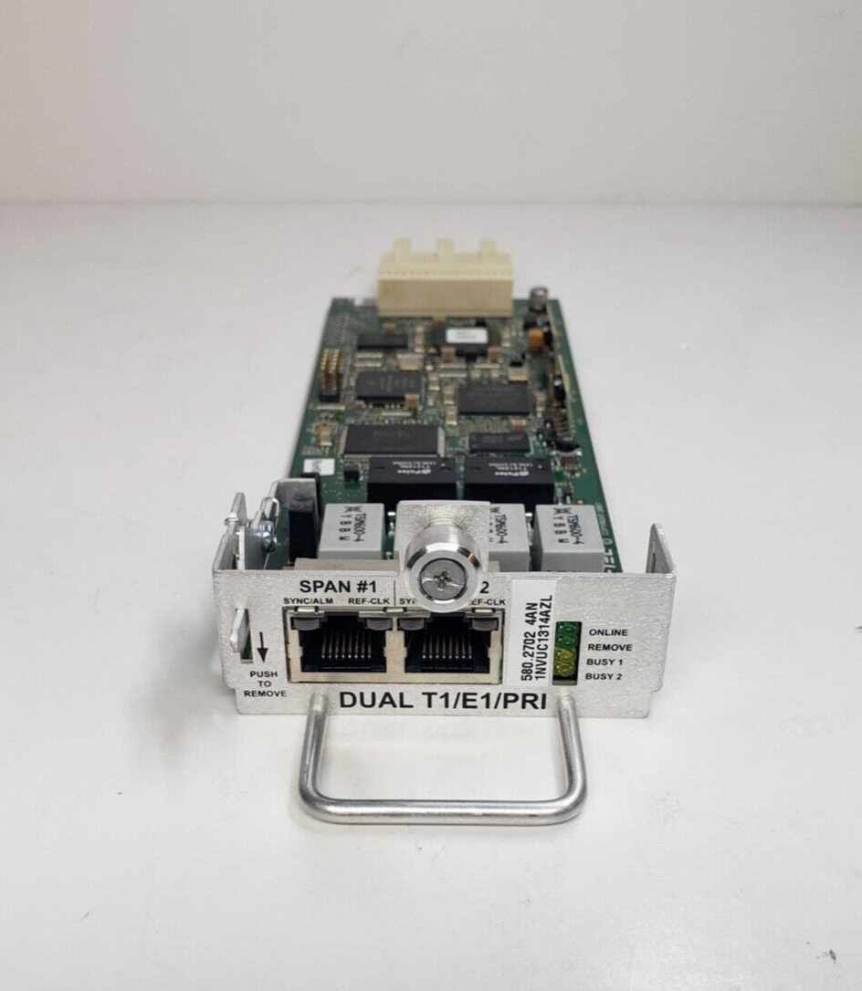Inter-Tel/Mitel CS HX 5000 Dual (T1/E1) PRI Module (580.2702) - New