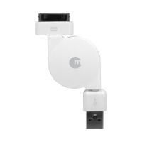 Macally Retractable 30 Pin Sync and Charge Cable - New