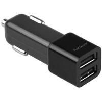 Macally Dual Port USB Car Charger (Black)
