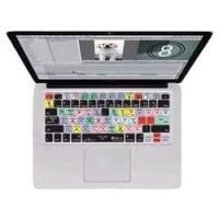 Final Cut Pro/Express Keyboard Cover for MB, MBA &amp; MBP Unibody - Clear w/Color
