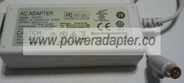 NB-65B24 24V 2.7A AC Adapter - New
