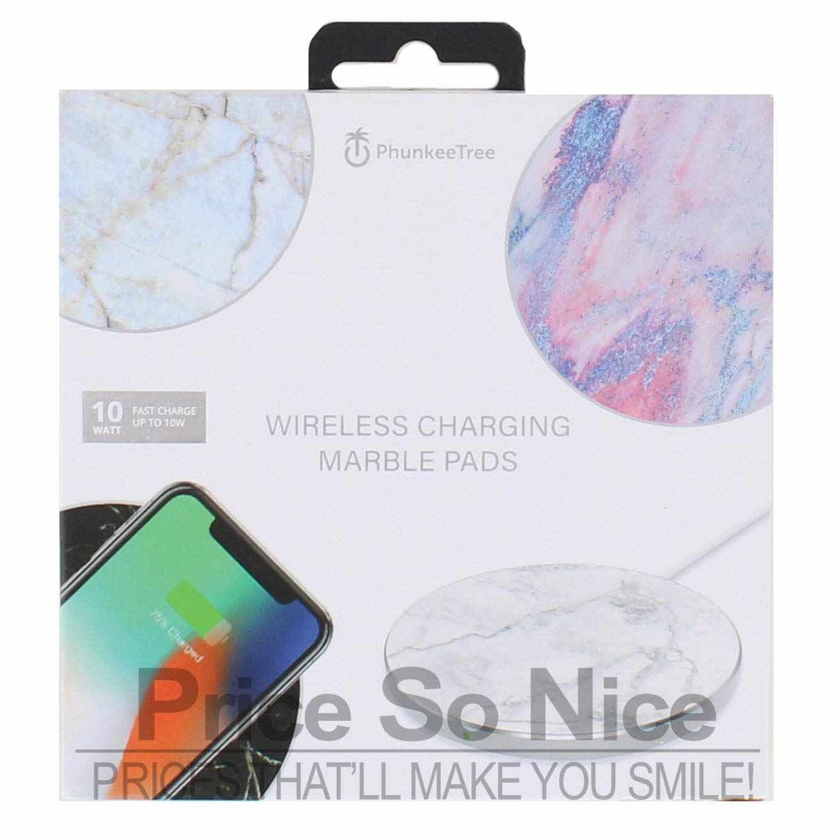 Phunkee Tree Wireless Charging Marbel Pads - Black MSRP $50