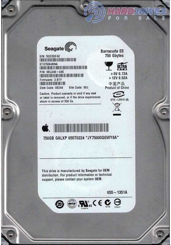 Seagate IDE 750GB 3.5in Internal HDD