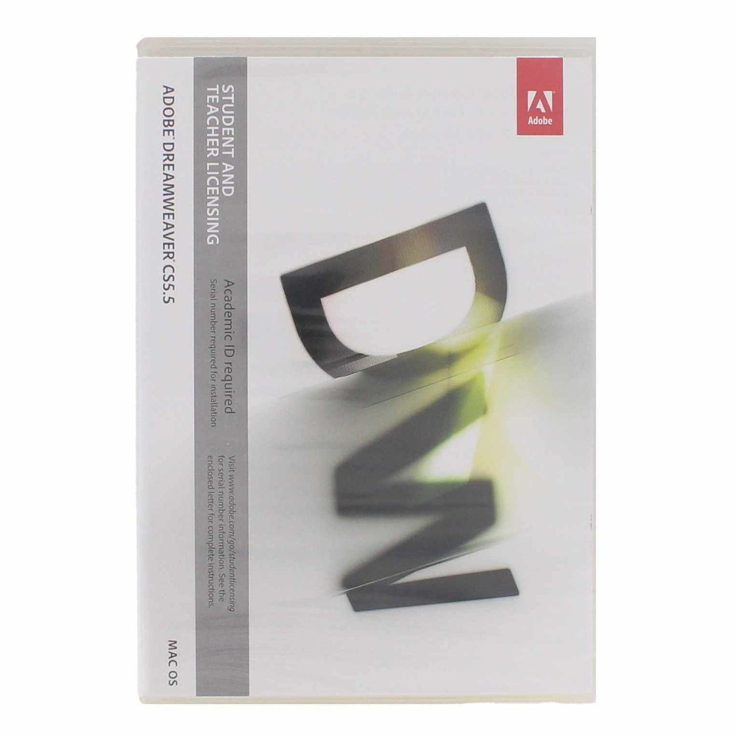 Adobe Dreamweaver CS5.5 for Mac Student and Teacher version