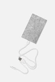 Typo Printed Charge It Power Bank, Concrete