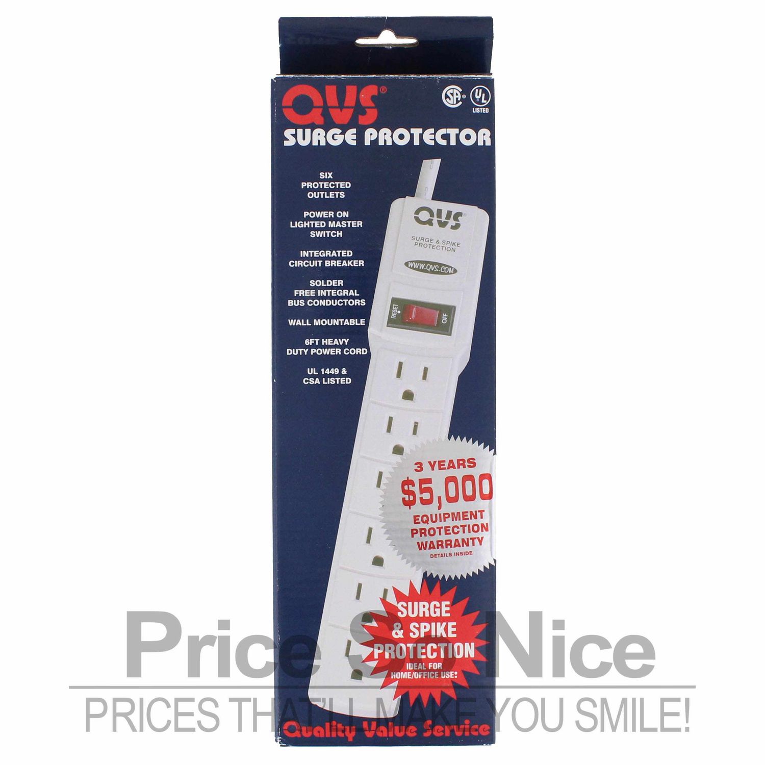 6 Port QVS Surge Protector