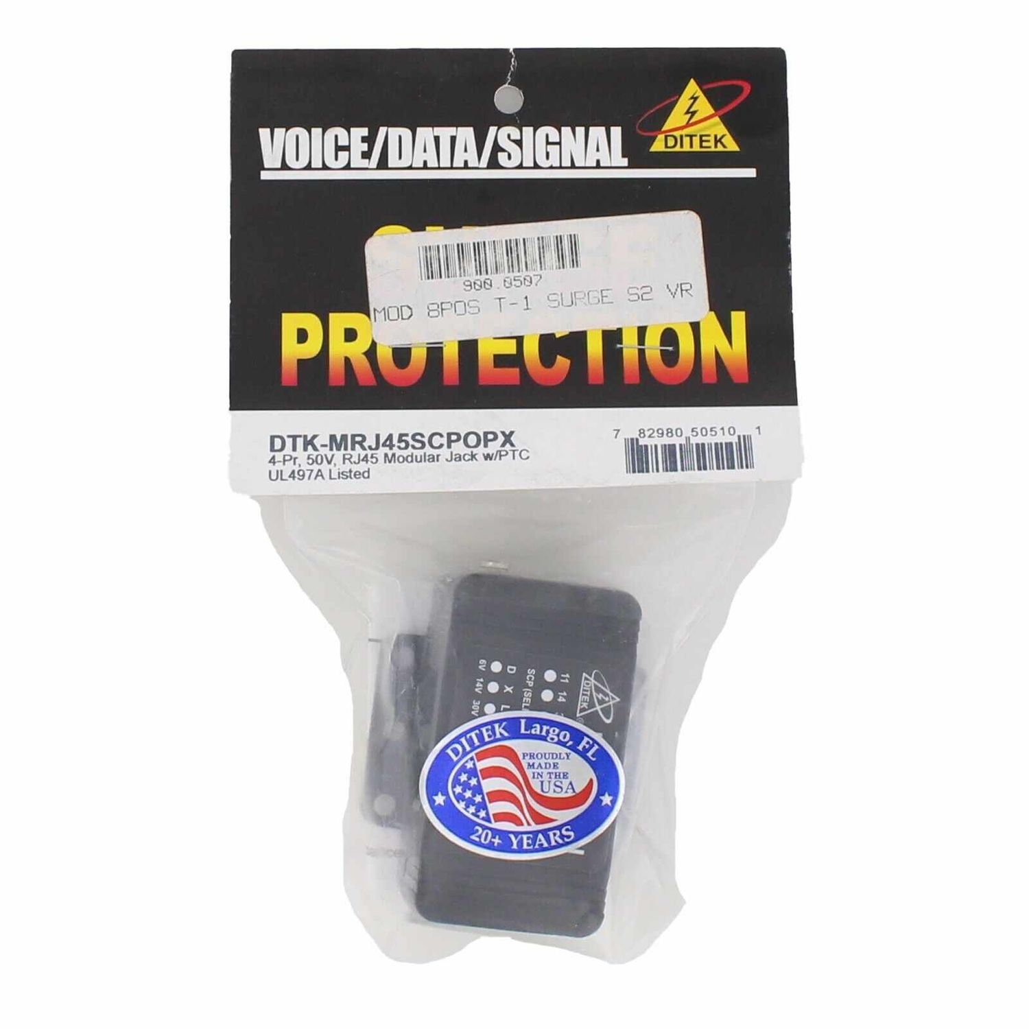 Ditek DTK-MRJ45SCPX Dataline Surge Protector - New