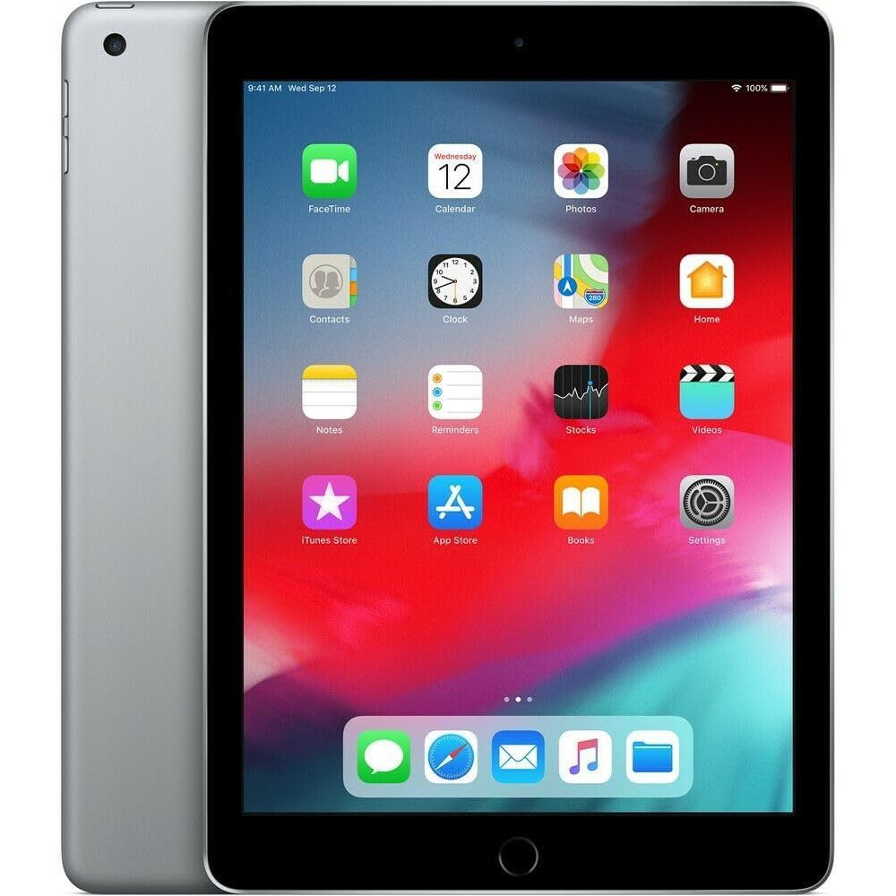 Apple iPad 9.7&quot; 6th Gen Unlocked (32GB, Wifi+Cellular, Space Gray) - Grade C