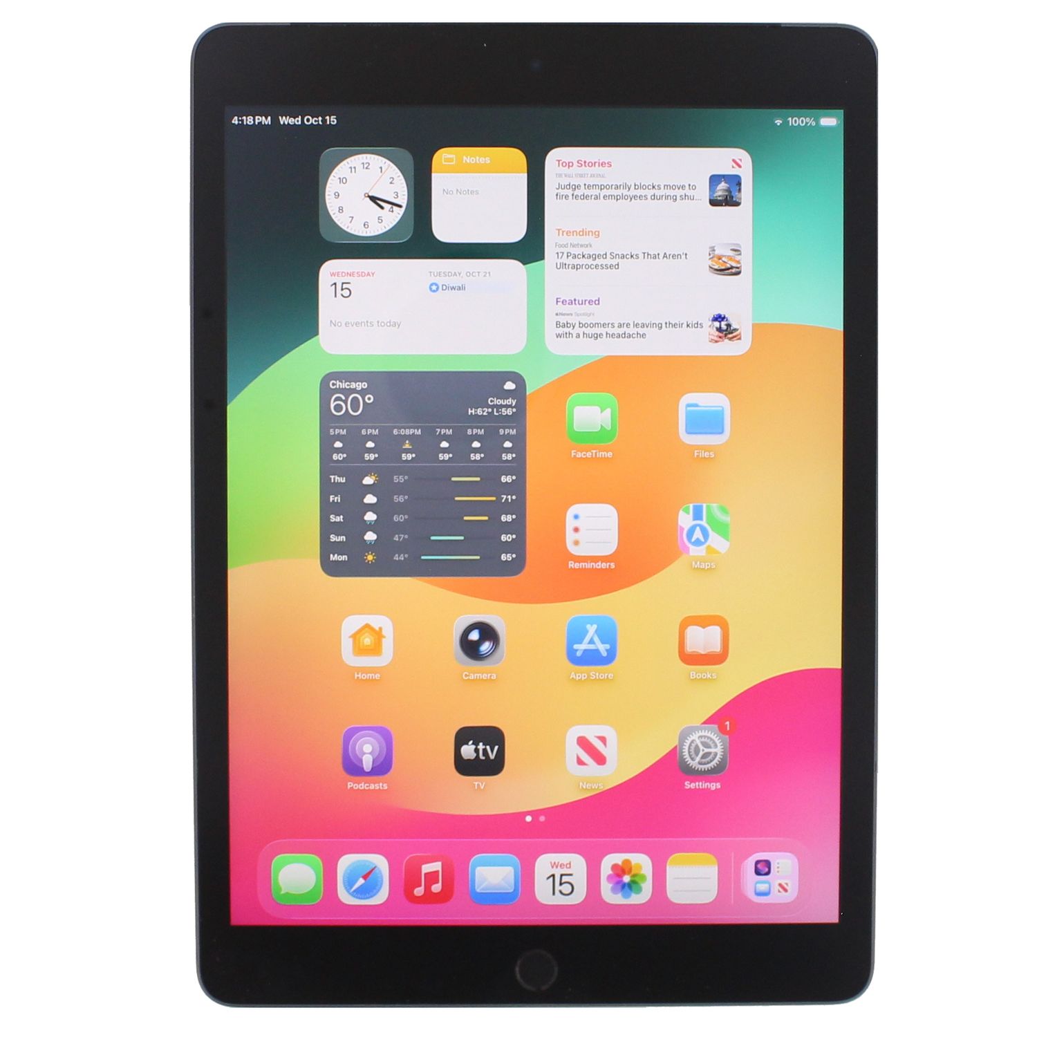 Apple iPad 10.2&quot; 9th Gen Unlocked (64GB, Wifi+Cellular, Space Gray, iOS 26, 4G LTE) - Grade A