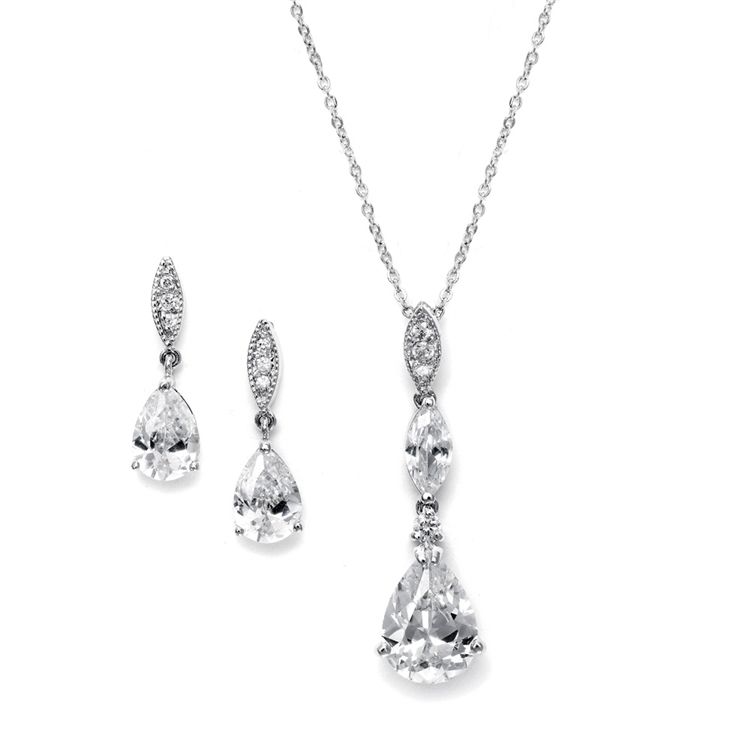 Mariell Bridal Necklace Set 2030S