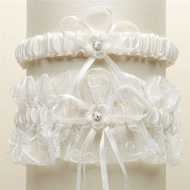 Mariell G018-I-I Vintage Garter Set